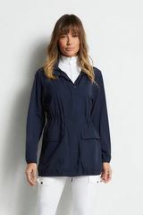 ISABELLE NAVY WINDBREAKER JACKET