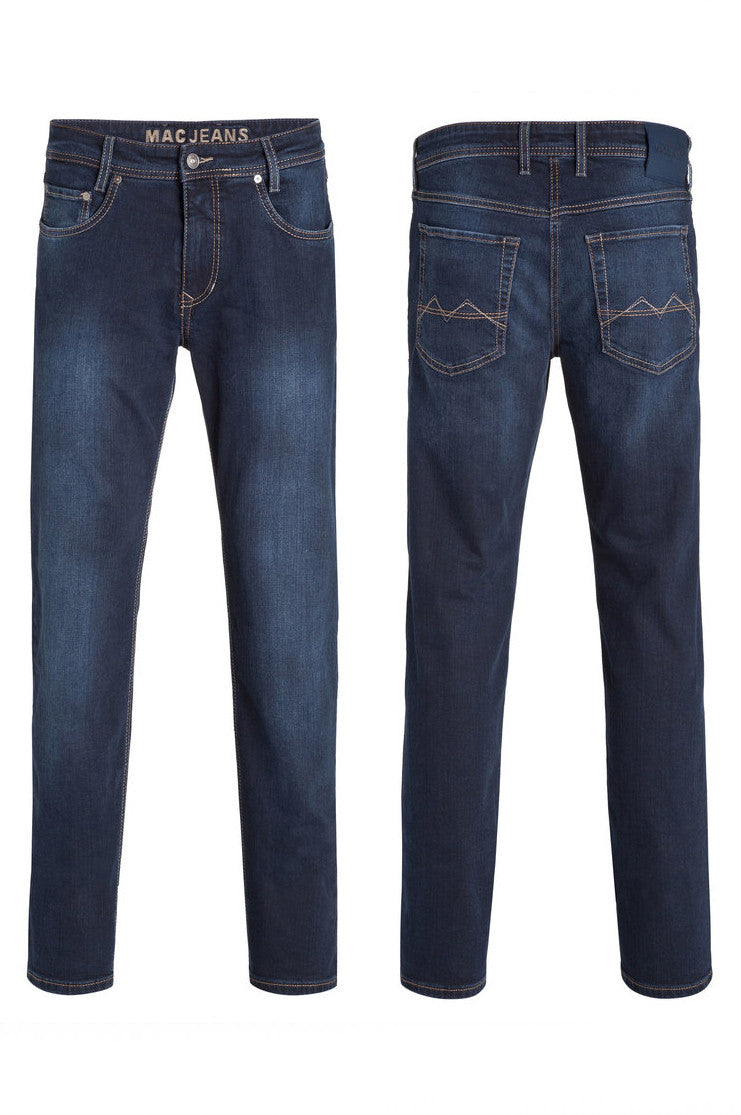 dark blue mens modern fit arne mac jeans