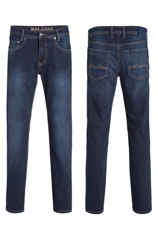 dark blue mens modern fit arne mac jeans
