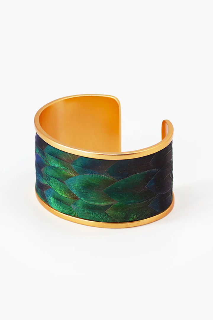 ASHARAH WIDE FEATHER CUFF
