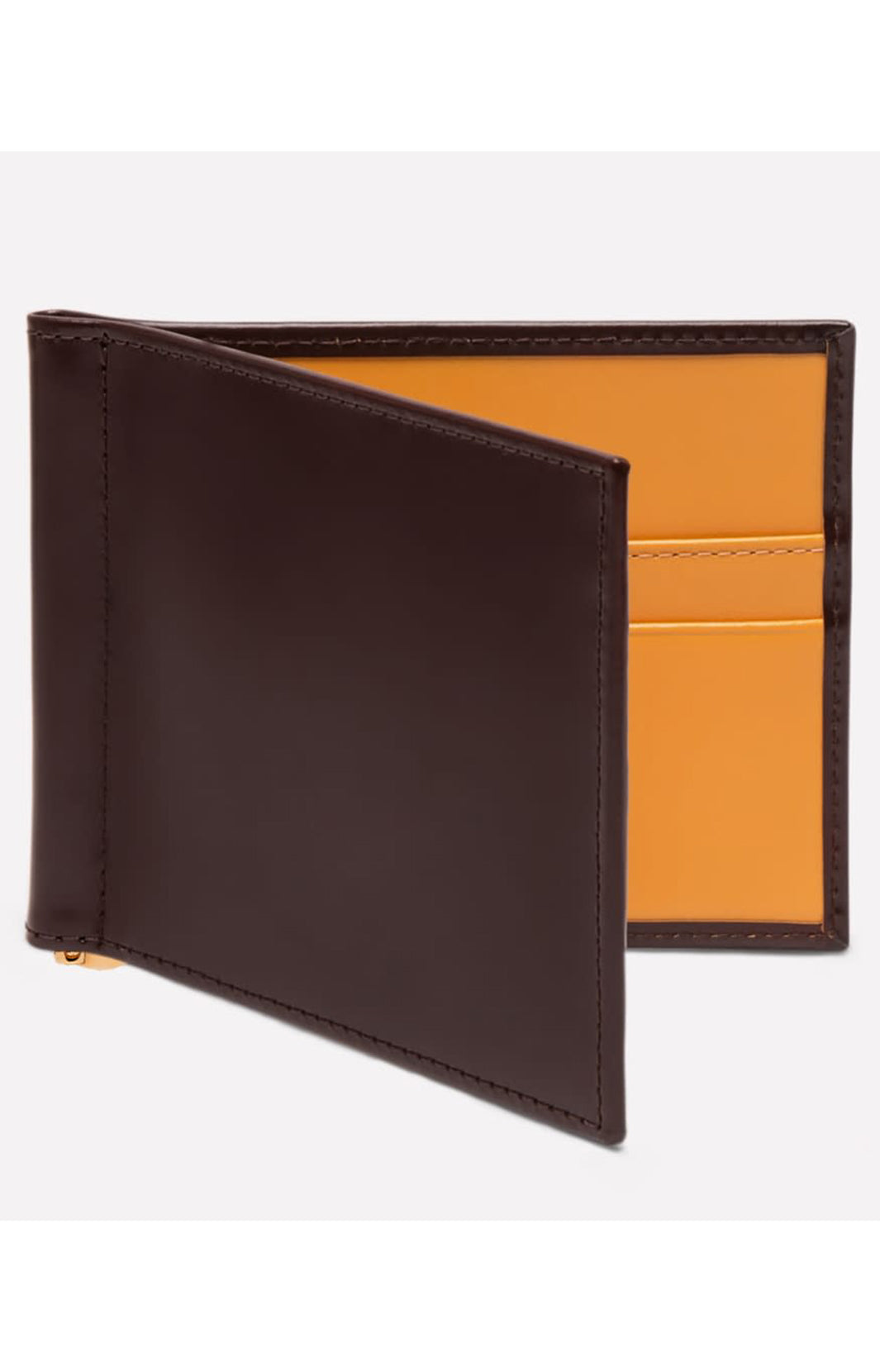 BRIDLE HIDE MONEY CLIP WALLET - NUT