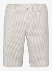 BOZEN ULTRALIGHT SEERSUCKER STRIPE SHORT - BEIGE