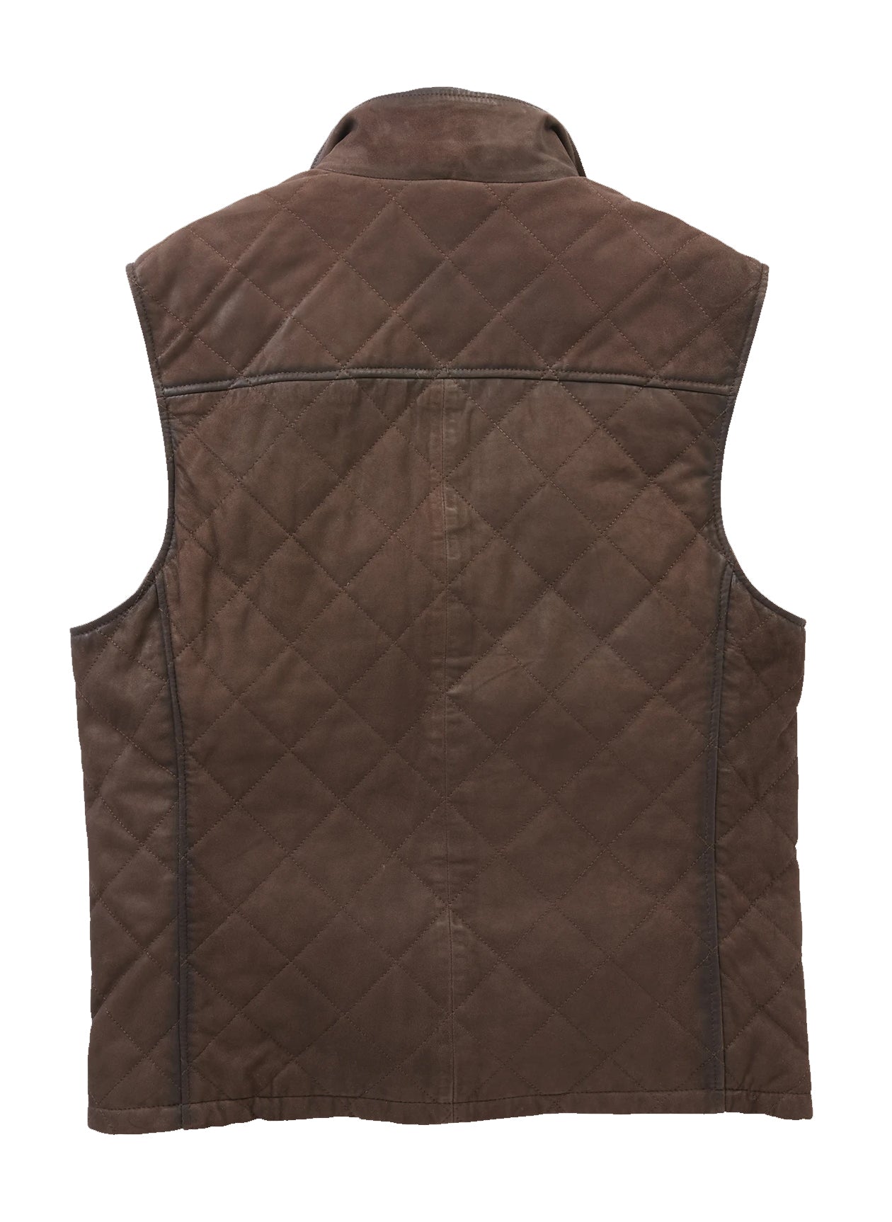 BEAVER CREEK LEATHER VEST - CHOCOLATE