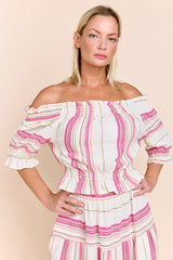 CHAWA CROP TOP BRISTOL FUCHSIA