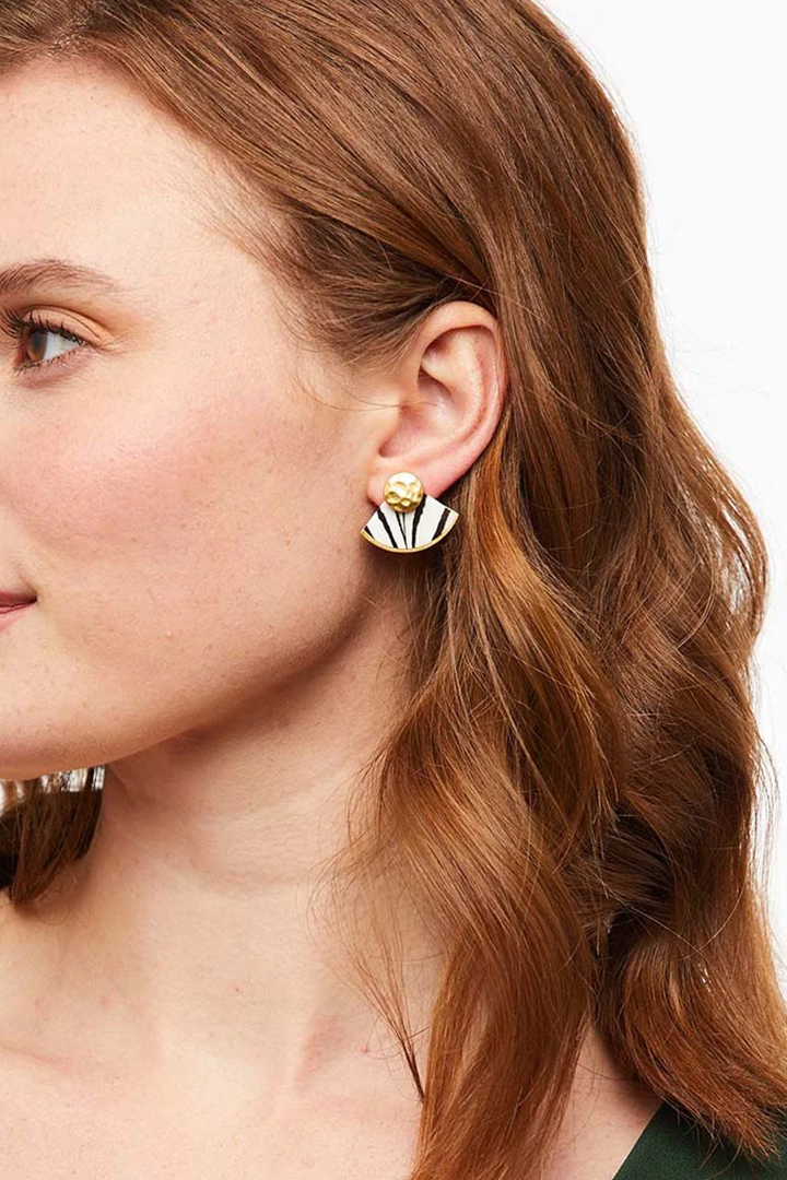 CISSY FEATHER EARRINGS