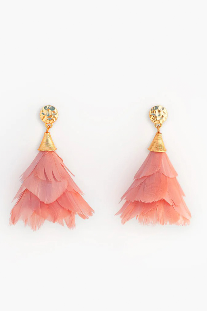 DEKA PETITE FEATHER EARRINGS