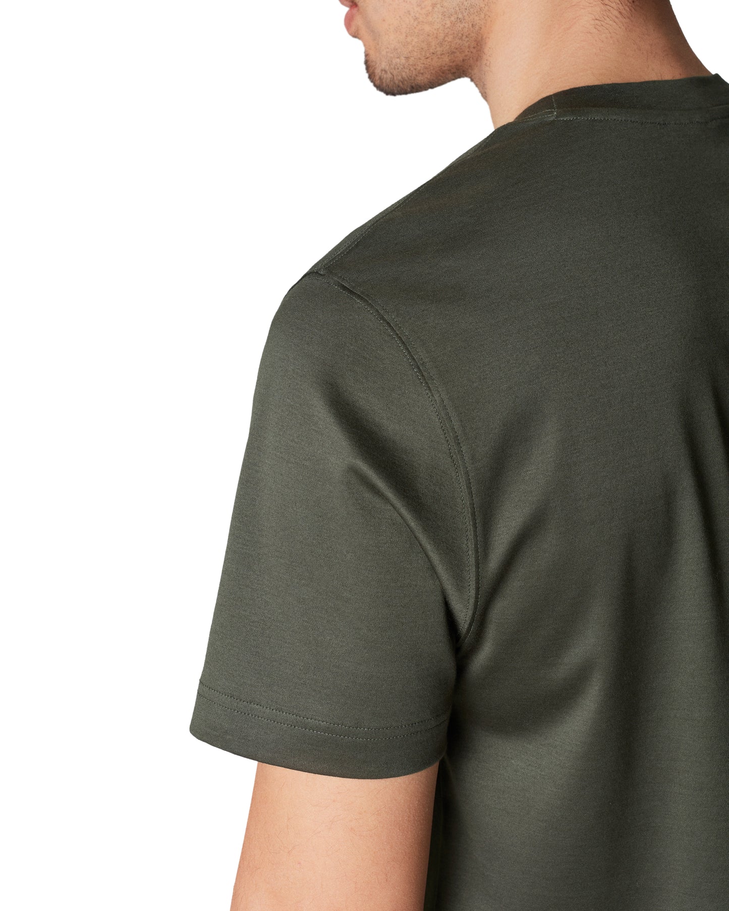 DARK GREEN FILO DI SCOZIA T-SHIRT