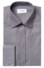 SKULL AND CROSSBONES BLACK AND WHITE FORMAL SHIRT