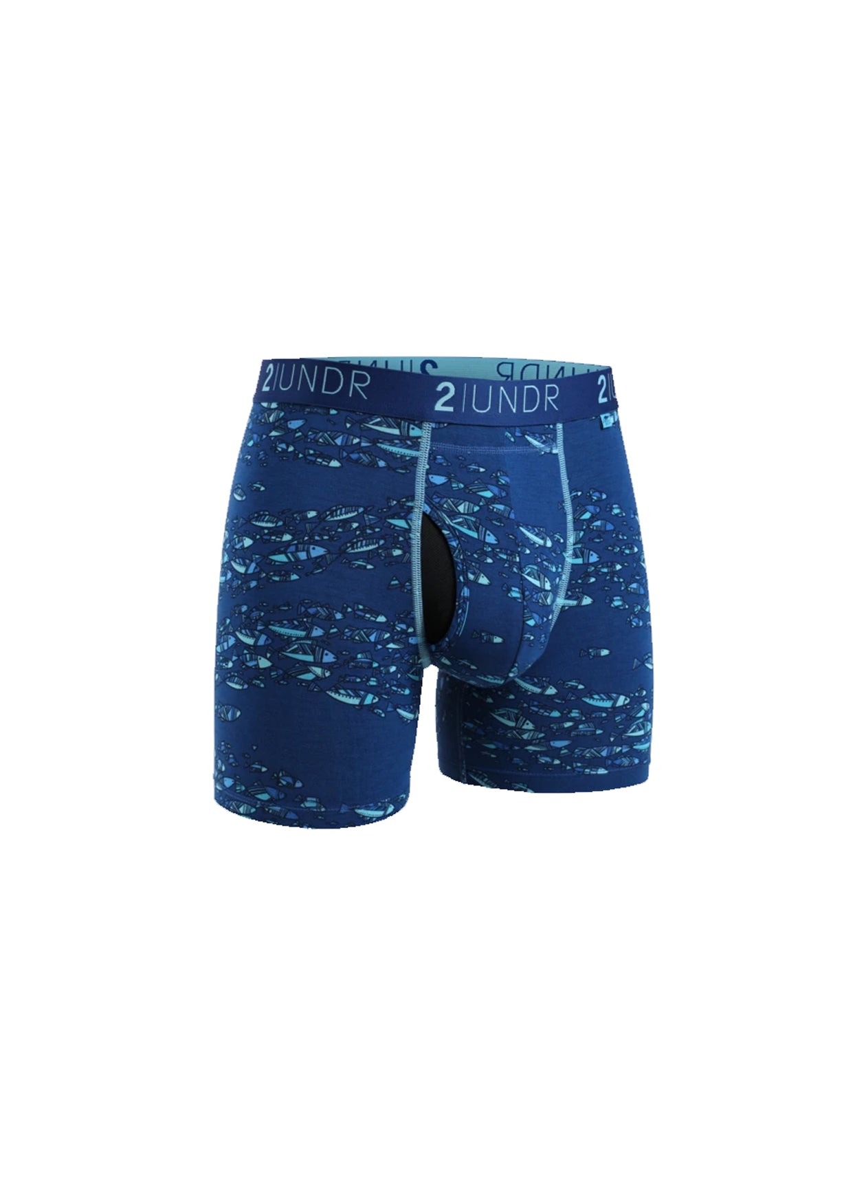 SWING SHIFT 6" BOXER BRIEF - FISH SCHOOL
