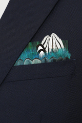 GABOON FEATHER POCKET SQUARE