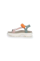 LISA 20 NAPPA LEATHER SANDALS - ROSE/ICE/ORANGE