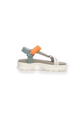 LISA 20 NAPPA LEATHER SANDALS - ROSE/ICE/ORANGE