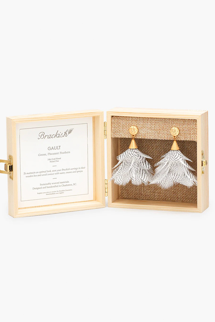 GAULT PETITE FEATHER EARRINGS