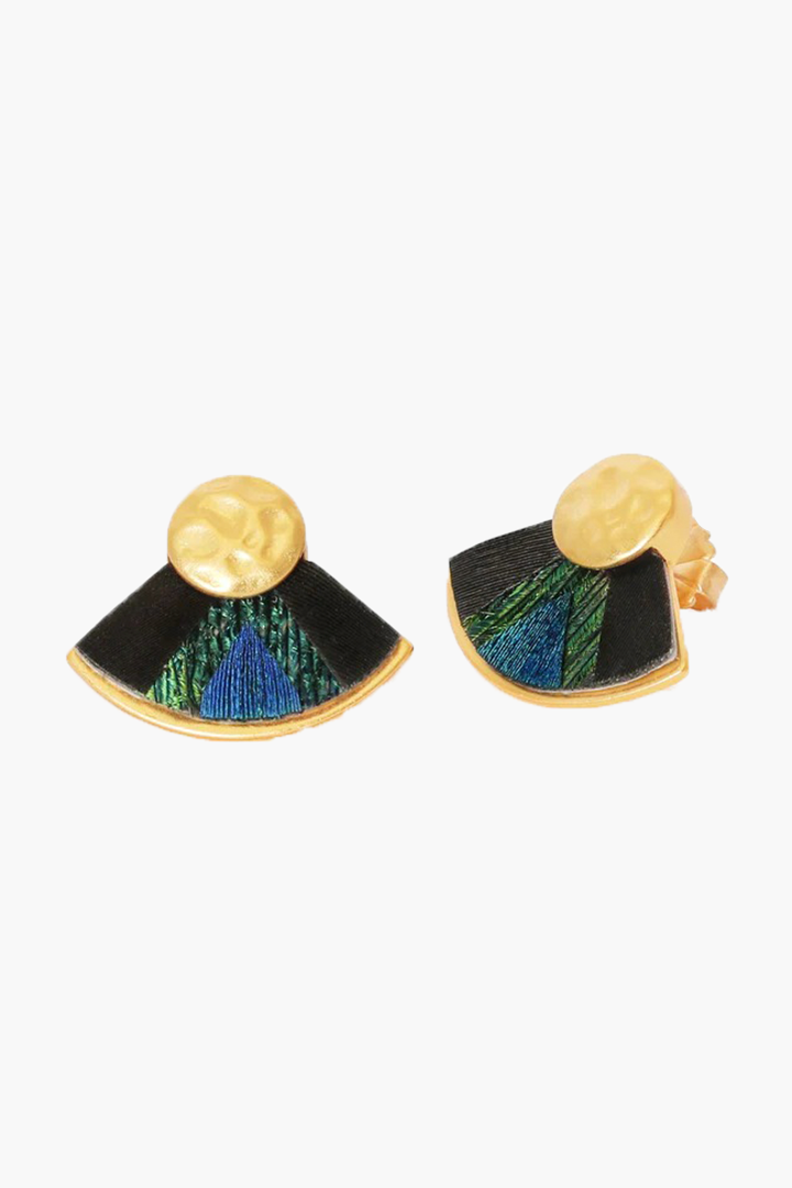 HERME FEATHER EARRINGS
