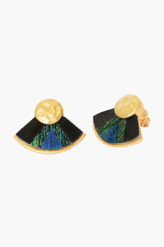 HERME FEATHER EARRINGS