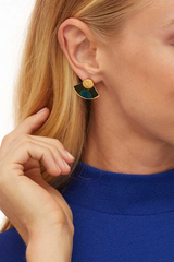 HERME FEATHER EARRINGS