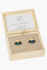 HERME FEATHER EARRINGS