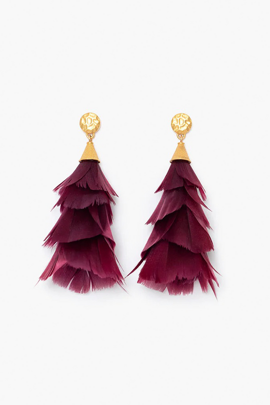 INCREDIBALL FEATHER EARRINGS