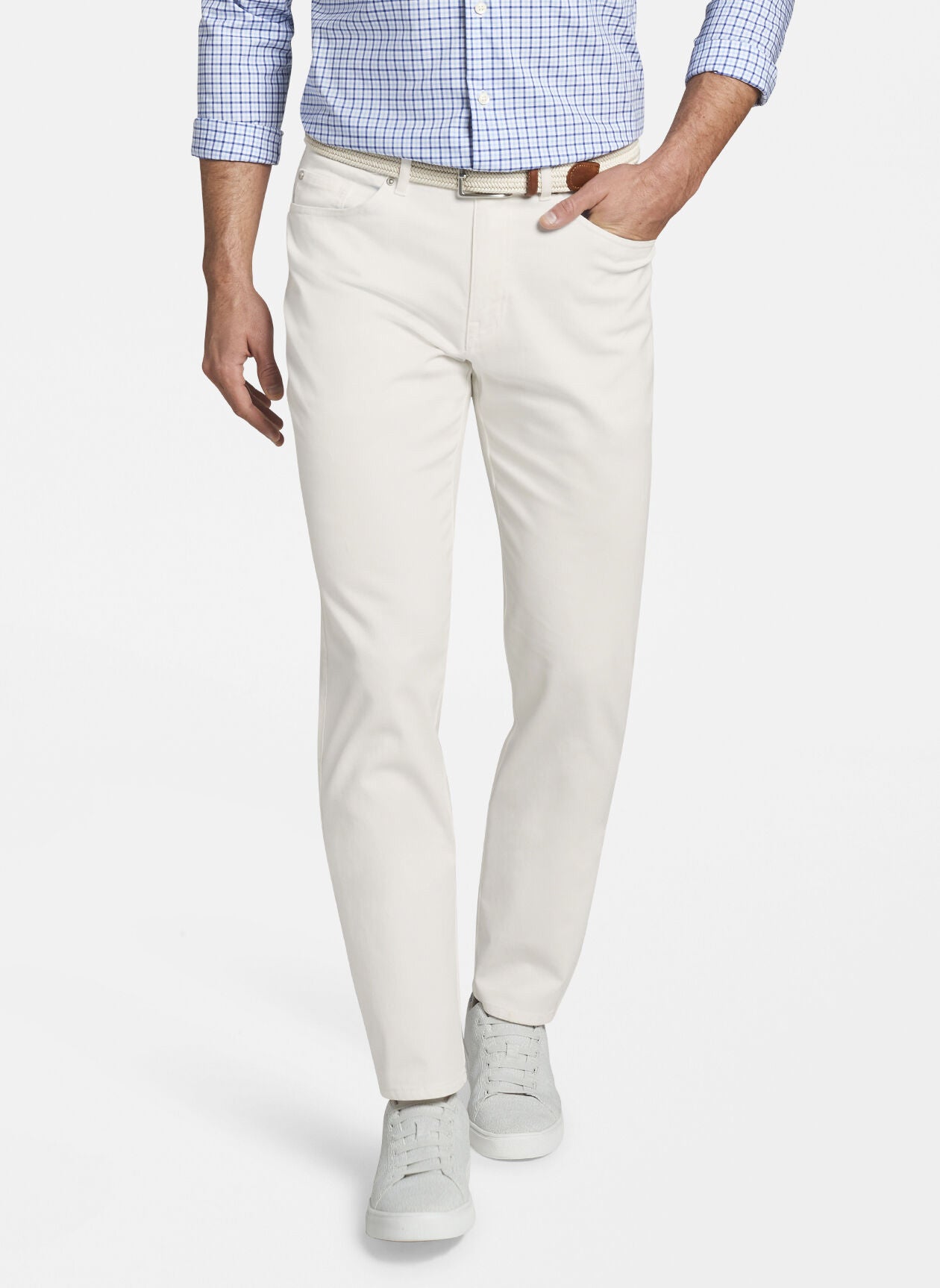 ULTIMATE SATEEN FIVE POCKET PANT - IVORY