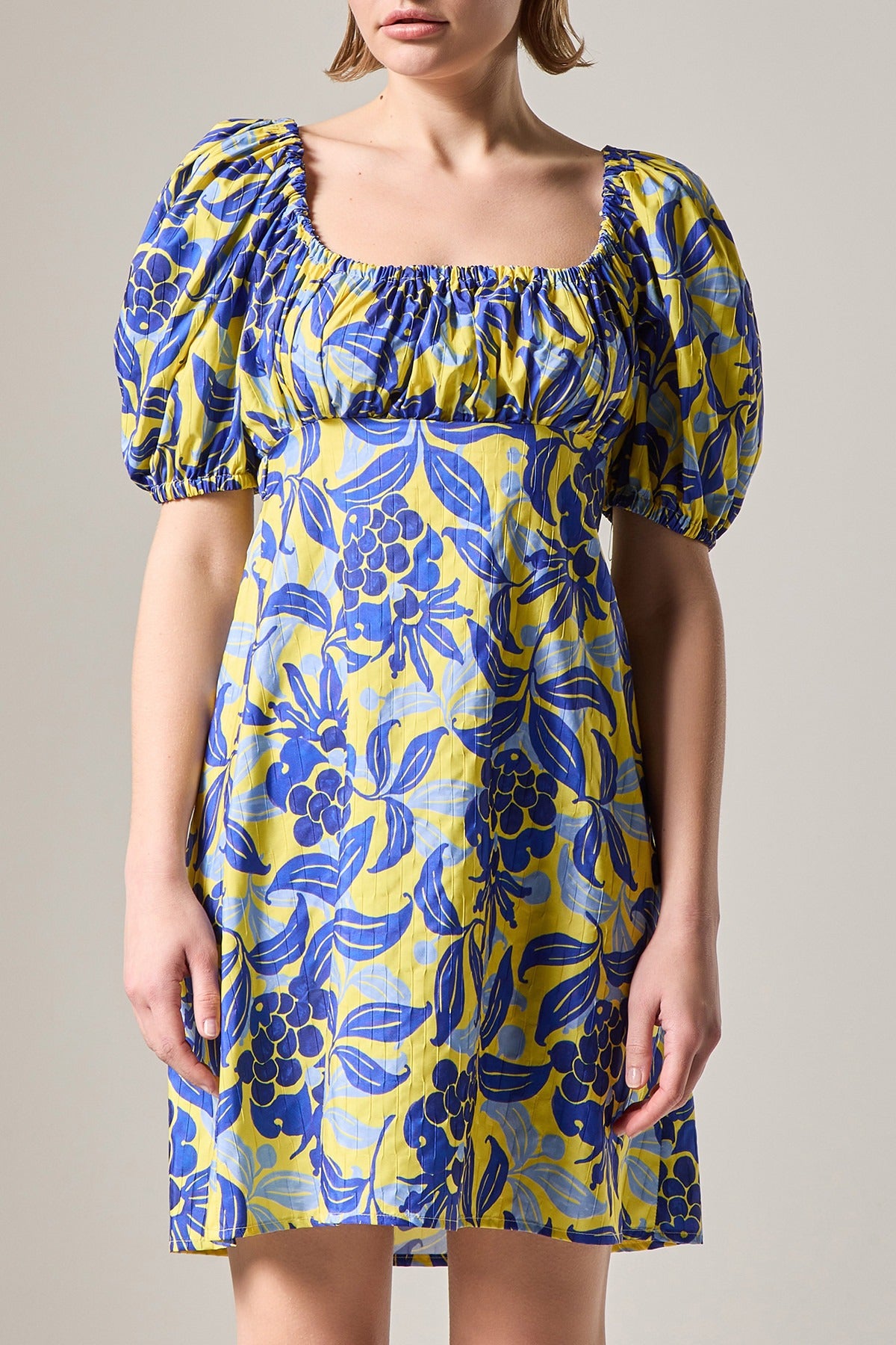 BLUE AND YELLOW GIALLO DRESS