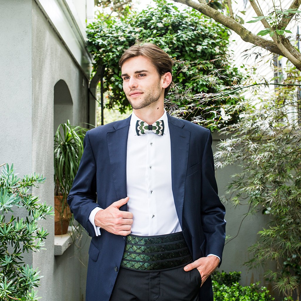 KIRBY FEATHER CUMMERBUND