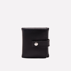 LIFESTYLE SMALL LEATHER BOUND TRIPLE PHOTO FRAME - BLACK