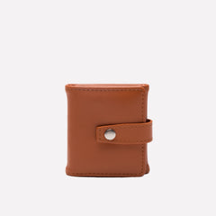 LIFESTYLE SMALL LEATHER BOUND TRIPLE PHOTO FRAME - TAN