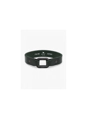 LIMP LEE LEATHER BRACELET ARMY - BLACK