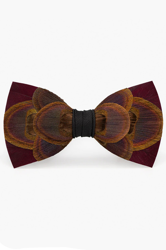 MARSH FEATHER BOW TIE