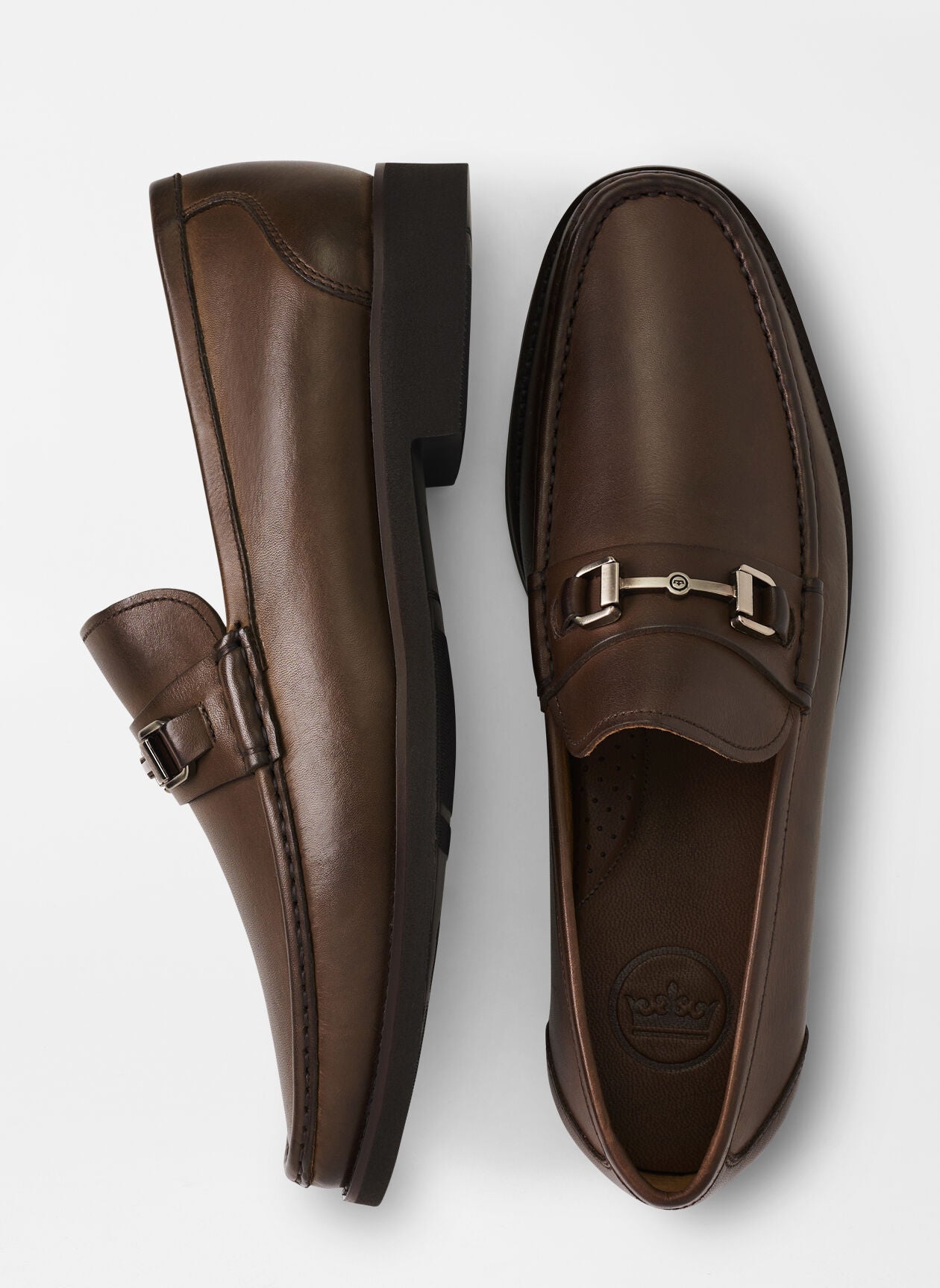 CROWN LEATHER BIT LOAFER - BROWN