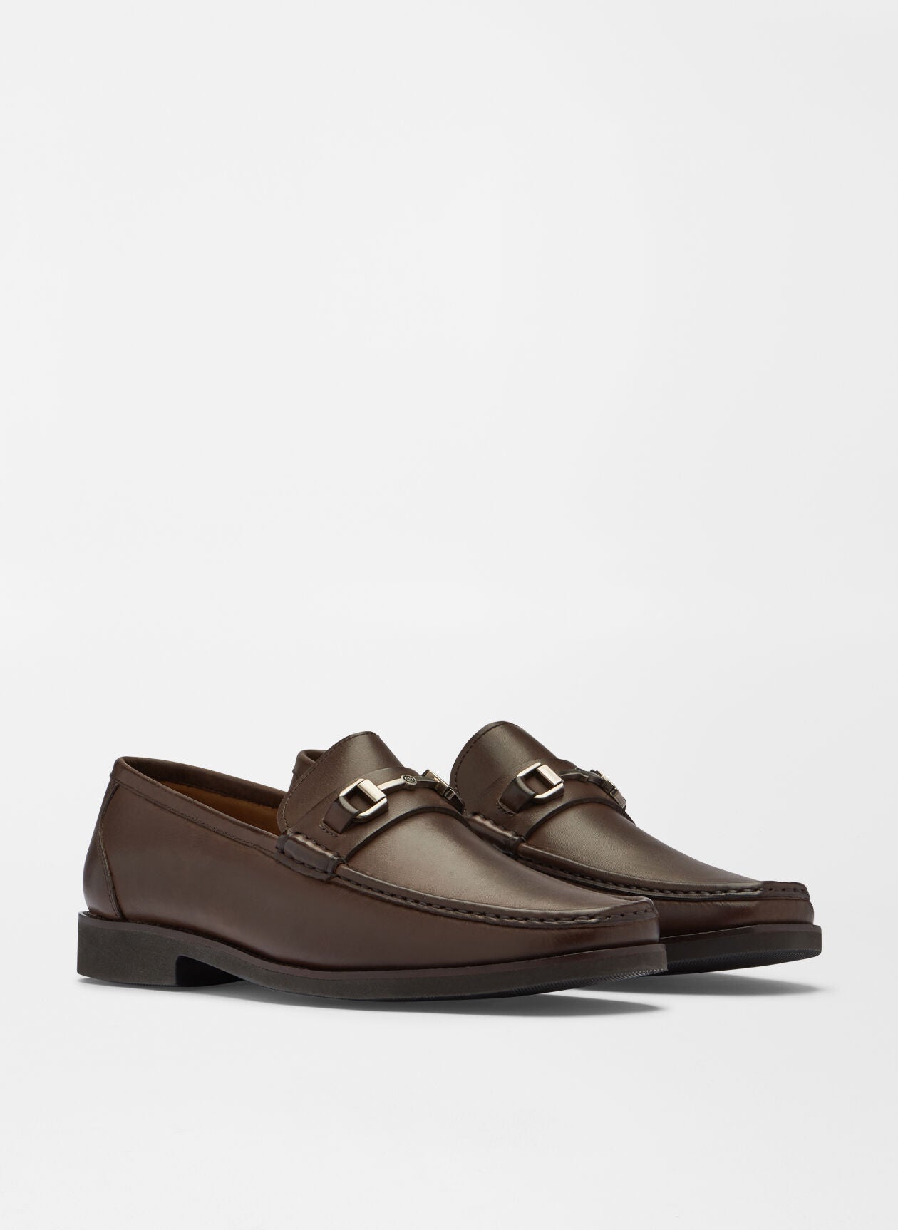 CROWN LEATHER BIT LOAFER - BROWN