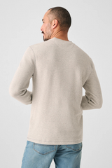 SURF WAFFLE HENLEY - SHORELINE HEATHER