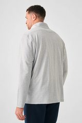 MOVEMENT 1/4 ZIP PULLOVER - MOUNTAIN GREY FEEDER STRIPE