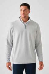 MOVEMENT 1/4 ZIP PULLOVER - MOUNTAIN GREY FEEDER STRIPE