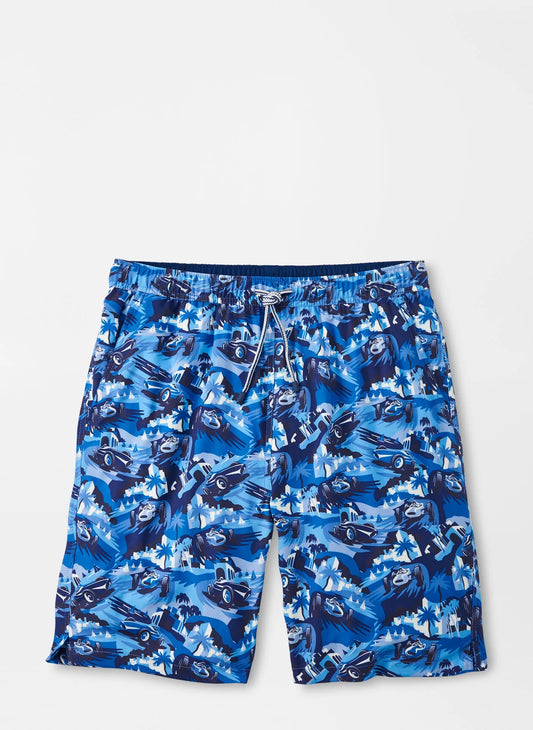 MONACO MADNESS SWIM TRUNK - ATLANTIC BLUE