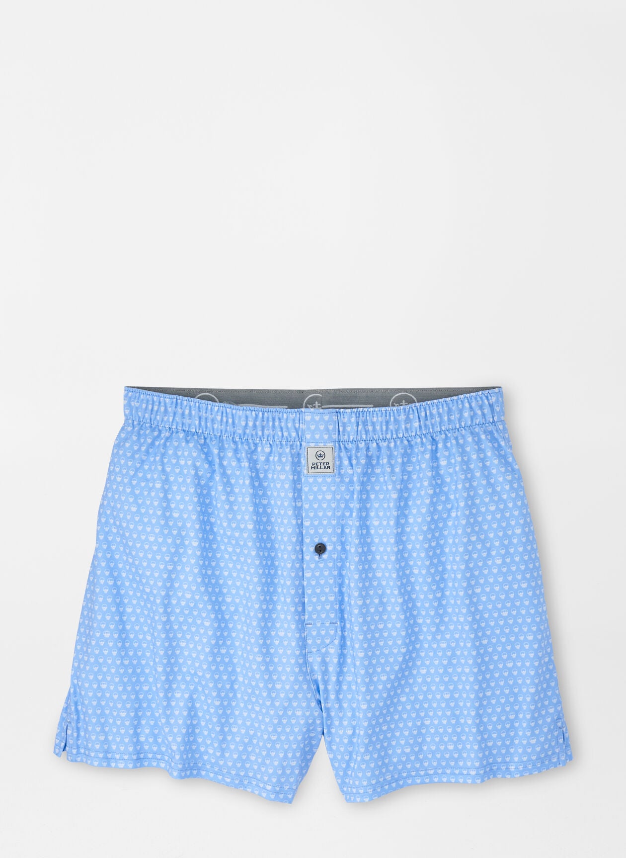 SEEING DOUBLE PERFORMANCE BOXER SHORT - COTTAGE BLUE
