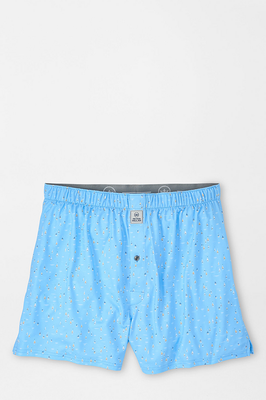 SAILING AWAY PERFORMANCE BOXER SHORT - SEAPORT BLUE