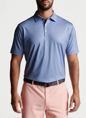 SHAKEN, NOT STIRRED PERFORMANCE JERSEY POLO - PORT BLUE