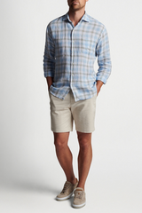 SEA OAT LINEN SHIRT - BLUE SOUND