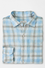 SEA OAT LINEN SHIRT - BLUE SOUND