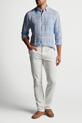 BEACHWOOD LINEN SHIRT - BLUE SOUND
