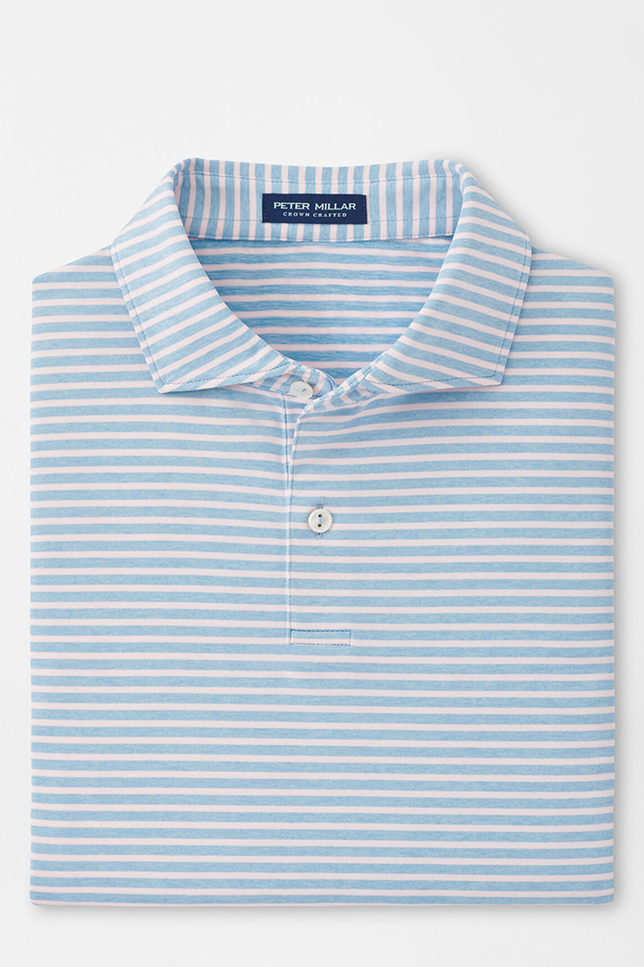 MILES PERFORMANCE JERSEY POLO - CHANNEL BLUE