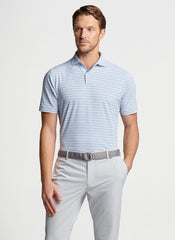 CASLEY PERFORMANCE JERSEY POLO - BLUE FROST