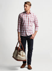 PORT VALLEY COTON SPORT SHIRT - RED PEAR