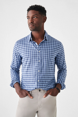 THE MOVEMENT SHIRT - NAVY SKIES CHECK