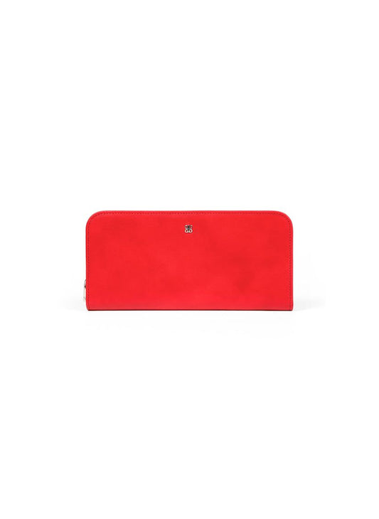 OLD LEATHER LARGE SNAP CLUTCH - RED