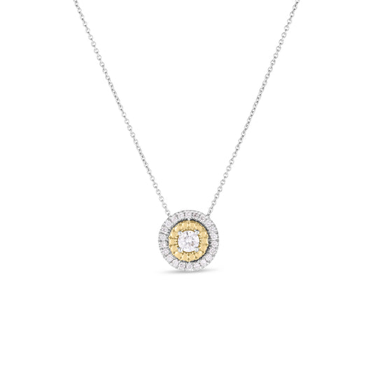 18K WY SIENA DIAMOND DOT LARGE NECKLACE