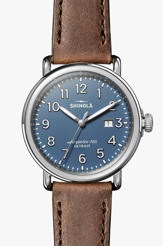 RUNWELL 41MM DARK COGNAC SHINOLA WATCH