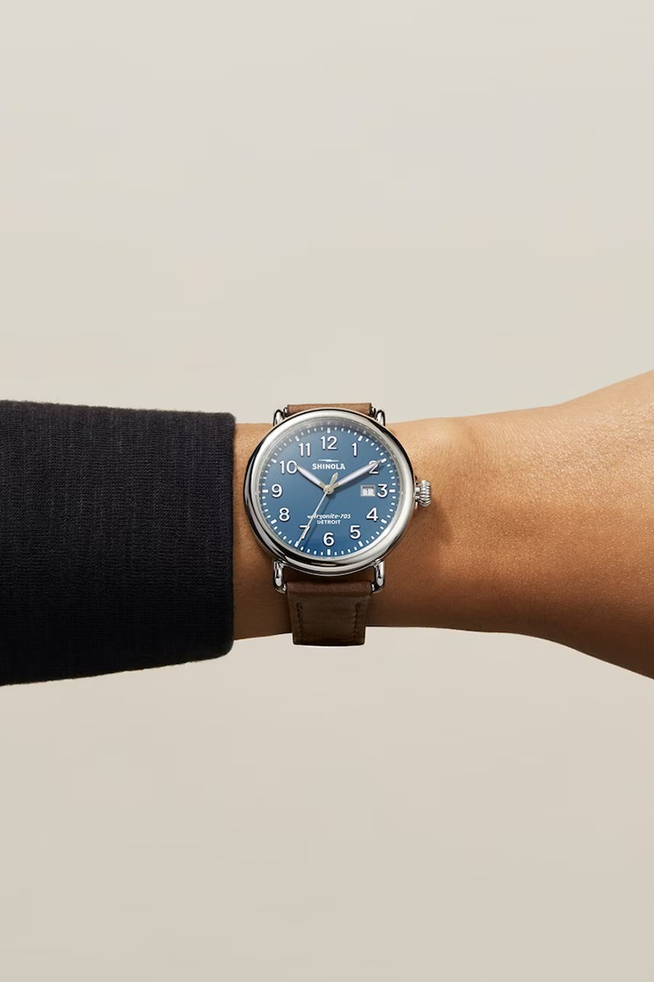 RUNWELL 41MM DARK COGNAC SHINOLA WATCH