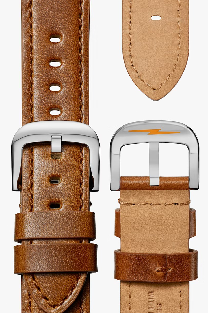 CANFIELD MODEL C'56 43MM ORANGE RIM SHINOLA WATCH